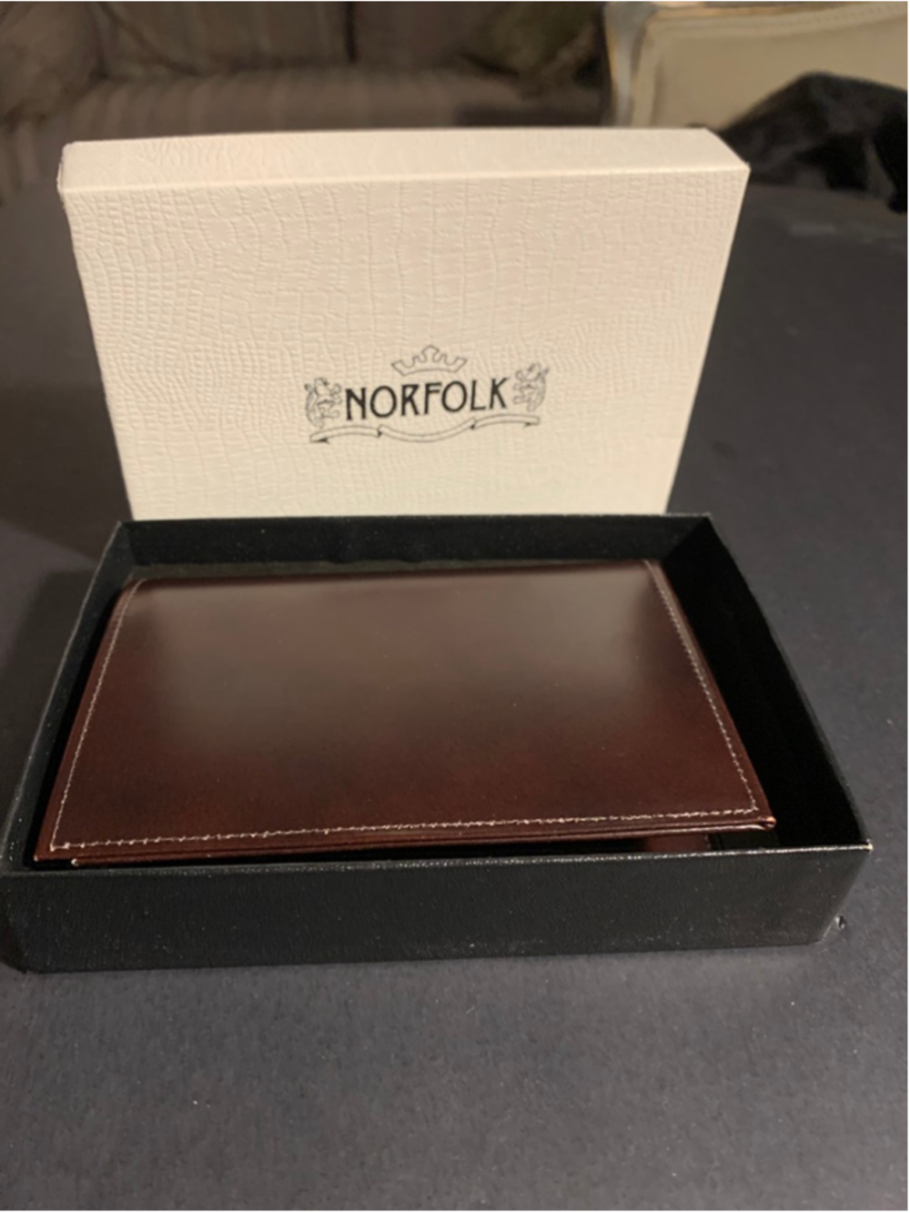 Men's Norfolk Brown Genuine Hide Wallet One Size